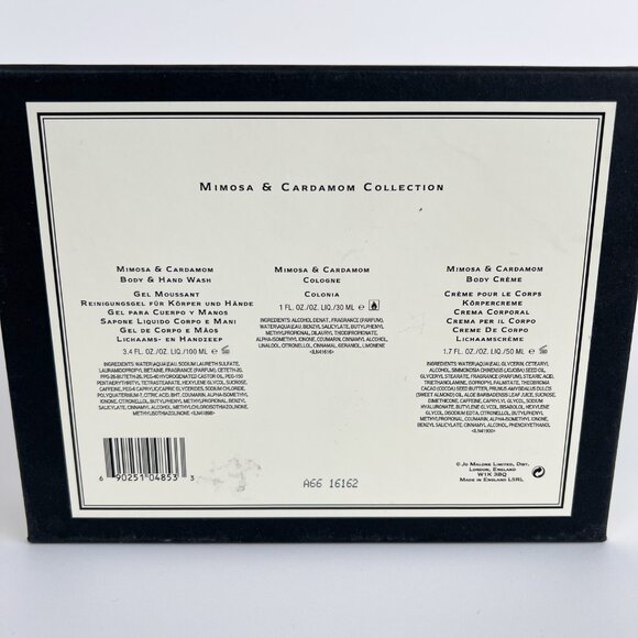 New Jo Malone Mimosa & Cardamom 3 Piece Gift Set Cologne Perfume Body Cream Wash - Picture 7 of 8